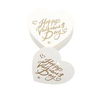 1Bag Valentine's Heart Gift Label Gift Wrapping Labels Invitation Card Accessories To Improve Presentation Romance Occasion For Occasion To Task