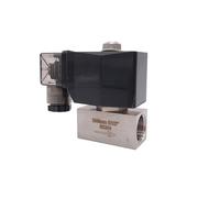 1bar Normally Closed Direct Acting Stainless Steel Small Gas 2 Way Electric Solenoid Valve 1/2" Standard Pipe Thread AC220V 8mm NBR FKM(AC24V,FKM Seal)