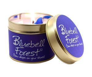 1BLU Lily Flame Bluebell Forest Purple Tin Candle - 30-35h Burn, Made in Somerset, UK
