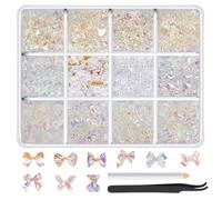 1Box 3D Nails Charm Accessories Mixed Nails Decoration Rhinestones Nails Art For Nails Enthusiasts