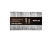 1Box False Nails Suitable Various Occasions Business Casual Fashionable Sandwich Structure Design Natural Nail