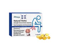 (1Box) Natural Herbal Hemorrhoid Capsules Eliminate Hemorrhoid No Side Effects Capsules For Internal & External Hemorrhoi