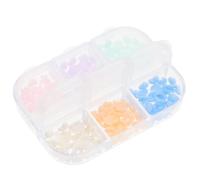 1box Resin Love Heart Nail Charms 6 Grid Box for Nail Art | Smooth Lightweight Finish, Sturdy Daily Salon Use, for Tips and Heels, Cute Wedding Accent