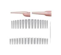 1Box Safe Artificial Nails ABS Materials Environment Consumers Oval Tapered Nails Extensions Forms