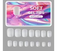 1Box Short Matte Resin Nail Tips for NailsArt Salon Personal Use Achieve the Desired Nail Look Smooth and Nails