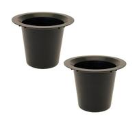 1Buy UK 2x Replacement Black Memorial Grave Flower Vase Container Holders Base for Headstone +