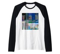 1C9984DA Glitch Art Digital Distortion Artifacts Raglan Baseball Tee