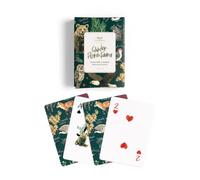 1Canoe2 Hand Illustrated Playing Card Deck, Painted Moons Celestial Design, Moon Phase Theme for Stargazers, Poker Nights, Astrology Gifts, Solitaire (Winter Flora and Fauna)