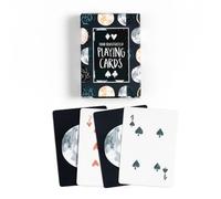 1Canoe2 Hand Illustrated Playing Card Deck, Painted Moons Celestial Design, Moon Phase Theme for Stargazers, Poker Nights, Astrology Gifts, Solitaire (Painted Moons)