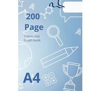 1cm Grid Paper Notebook: A4, 200 Pages, Graph Paper for Math, Drawing, and Notes: Maths Grid Workbook: 1cm Grid Paper Book A4