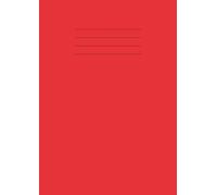 1cm Squared Paper Notebook A4: 1cm (10mm) Maths Exercise Book Large Squares A4 - Ruled Grid Paper Notebook, Writing Pad 100 Pages A4, 90gsm, School Mathematics - Red Cover