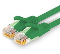 1CONN - 1.5m network cable, Ethernet, Lan & patch cable for maximum internet speed & connects all devices with RJ 45 socket green - 1 piece