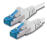 1CONN 1x 10.0 M - CAT-6a Network Cable Ethernet Cable Lan Patch RJ-45 Connector SFTP 10GB/s - 1 piece White