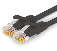 1CONN - 25m network cable, Ethernet, Lan & patch cable for maximum internet speed & connects all devices with RJ 45 socket black - 1 piece