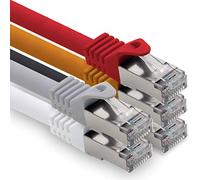 1CONN 5.0m - 5 colors 01 CAT.7 computer Ethernet cable network cable (raw cable) patch cable S-FTP LSZH PIMF 10GB s RJ45 plug Cat6a