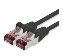 1CONN Cat6 network cable 0.5m black Ethernet cable Lankabel Cat6 Lan network cable Sftp Pimf patch cable 1000 Mbit s