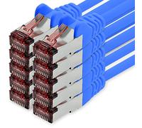 1CONN Cat6 network cable 10 x 0.5 m blue Ethernet cable Lankabel Cat6 Lan network cable Sftp Pimf patch cable 1000 Mbit s