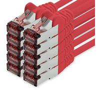 1CONN Cat6 network cable 10 x 0.5 m red Ethernet cable Lankabel Cat6 Lan network cable Sftp Pimf patch cable 1000 Mbit s