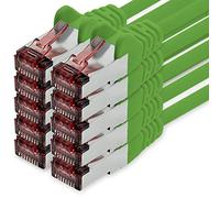 1CONN Cat6 network cable 10 x 1m green Ethernet cable Lankabel Cat6 Lan network cable Sftp Pimf patch cable 1000 Mbit s