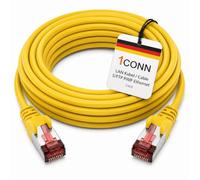 1CONN Cat6 network cable 3.0 m yellow Ethernet cable Lankabel Cat6 Lan network cable Sftp Pimf patch cable 1000 Mbit s