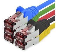 1CONN Cat6 Network Cable 5 x 0.25 m Color 5 Ethernet Cable Lankabel Cat6 Lan Network Cable Sftp Pimf Patch Cable 1000 Mbit s