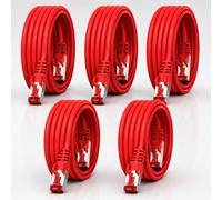 1CONN Cat6 network cable 5 x 0.25 m red Ethernet cable Lankabel Cat6 Lan network cable Sftp Pimf patch cable 1000 Mbit s