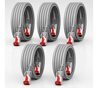 1CONN Cat6 network cable 5 x 2 m gray Ethernet cable Lankabel Cat6 Lan network cable Sftp Pimf patch cable 1000 Mbit s