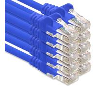 1CONN Network cable CAT-6 cable RJ45 10x 0.25 m - Blue