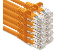 1CONN Network cable CAT-6 cable RJ45 10x 0.5 m - Orange