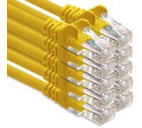1CONN Network cable CAT-6 cable RJ45 10x 0.5 m - yellow