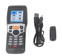 1D Barcode Scanner 2.4GHZ Wireless Portable QR Code Reader with 2.2 Inch Color Screen for Supermarket Inventory Express Delivery Warehouse Management ABS Material