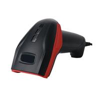 1D Wireless Scanning Gun Wired Code Scanning Gun Warehouse Supermarket Commodities And Drugs Scan Code Payment(Wired red light)