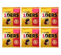1DERS Energising Fruit & Nut Mix, Vegan-Friendly Snack, 1 of Your 5-A-Day, 30gPack Of 6