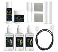 1DFAUL 12pcs Trumpet Cleaning Care Kit with Valve Oil, Grease, Brush