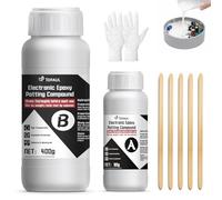 1DFAUL 480g Potting Compound for Electronics, Conformal Coating Clear Quick Dry, High and Low Temperature Resistance, Protects Transformers, Circuit Board from Moisture, Dust & Vibration (White)