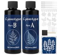1DFAUL Cyanotype Solution Kit, 16.9oz Liquid Cyanotype Premixed & No Water Needed, Sun Printing Create Vintage Blue Art, Photographic Blueprints, for Nature Printing, DIY Art Projects