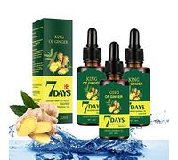 1DFAUL Ginger Hair Growth Germ Oil, Rebrote 7 Days Germinal Ginger Serum for Nourishing Hair Roots, 30 ml (3 Pieces)