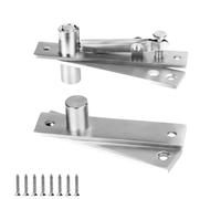 1et 360 Rotation Heavy Duty Pivot Hinge, Stainless Steel Hidden Door Hinges,Invisible Hardware for Secret Doors Bookshelf