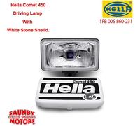 HELLA 1FB 005 860-231 Halogen-Spotlight - Comet 450 - 12V - Rectangular - Reference number: 17.5 - Bolted - Patterned diffusing lens - Lens Colour: Crystal clear - left/right
