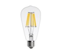 1fortunate Lights, Pack of 10, LED Filament Bulb AC220V E27 ST64/A60/G80/G95 Retro Edison Lamp 4W 6W 8W Vintage Pendant Light Bulb(ST64 E27 220V,4W)