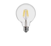1fortunate Lights, Pack of 10, Led Filament Lamp AC220V E27 G80/G95/G125 LED Art Creative Light Bulb Retro Light Bulb(Cold White,G125 4W)