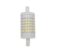 1fortunate lights, Pack of 10, LED R7S Ceramic Bulb AC230V 10W 78mm Dimming Ceramic+PC Cover Lamp(Cold white)