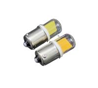 1fortunate Lights, Pack of 10, Mini LED COB Lamps AC220V 5W BA15D/BA15S/E11/E12/E14/G4/G8/G9 Chandelier Lights Glass Cover+ Ceramic(Warm White,BA15S)