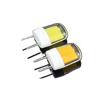 1fortunate Lights, Pack of 10, Mini LED COB Lamps AC220V 5W BA15D/BA15S/E11/E12/E14/G4/G8/G9 Chandelier Lights Glass Cover+ Ceramic(Warm White,G8)