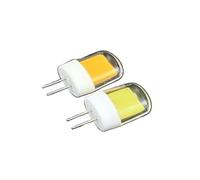 1fortunate Lights, Pack of 10, Mini LED COB Lamps AC220V 5W BA15D/BA15S/E11/E12/E14/G4/G8/G9 Chandelier Lights Glass Cover+ Ceramic(Cold White,G4)