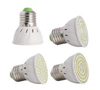 1fortunate Lights, Pack of 20 LED Spotlight Lamps E27 AC220V-240V 48/60/80LEDs 283 SMD LED Spotlight Lamp Spot Light(Cold White,48LED AC220V)