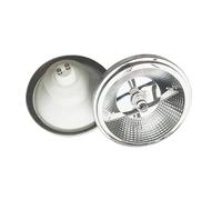 1fortunate lights, Pack of 5, LED Cob Spotlight 12W AC220V AR111 G53/GU10 Dimming Aluminum Shell Lamp LED Spotlight(Cold white,GU10 12W)