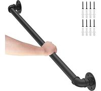1Ft-20Ft Industrial Pipe Stair Handrail, Staircase Railing for Outdoor and Indoor Stairs Loft Porch Hand Rails,Bathtub Grab Bars Banister/2Ft