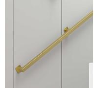 1FT-20FT Stair Railings Indoor, Gold Iron Hand Rails for Indoor Stairs, Industrial Pipe Stair Handrail Wall Mounted, Hand Railing Staircase Handrails for Loft Porch Deck(11.5ft/3.5m)