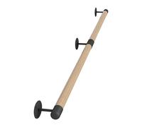 1FT~20FT Staircase Handrails Banister Non-Slip Safety Hand Railings for Indoor Outdoor Porch Deck Staircase Grab Bar, Wall Mount Stair Railings - Solid Wood(16ft/480cm)